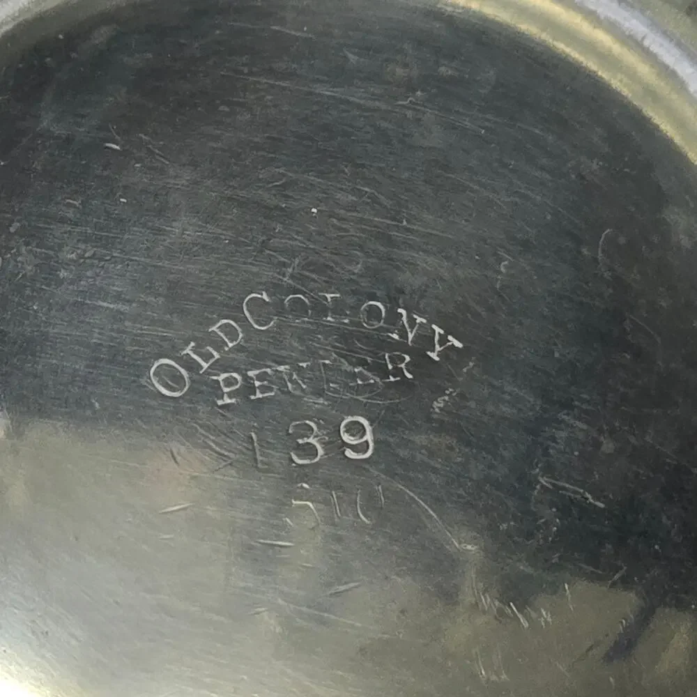 Vintage Old Colony Pewter 39 Silver Sugar Bowl Dish